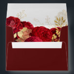 Red Roses & Gold Leaf Elegant All Occasions  Envelope<br><div class="desc">Red Roses & Gold Leaf Elegant All Occasions envelope

See matching collection in Niche and Nest Store</div>