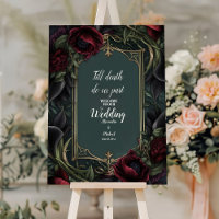 Red Roses Gothic Halloween Wedding