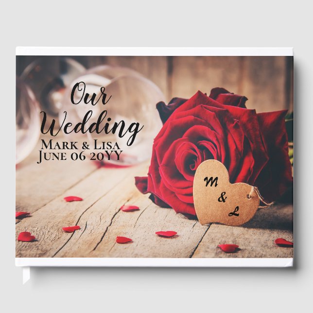 Red Roses Guest Book (Front)