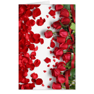 Red Roses happy birthday Love Card