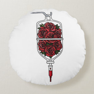 Red Roses IV Bag – Symbol of Love and Passion Round Pillow