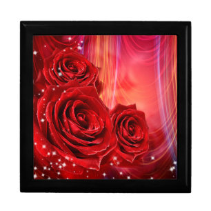 Red Roses Jewelry Box