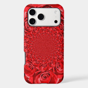 Red Roses Kaleidoscope Happy Valentine’s Day Art iPhone 17 Pro Max Case