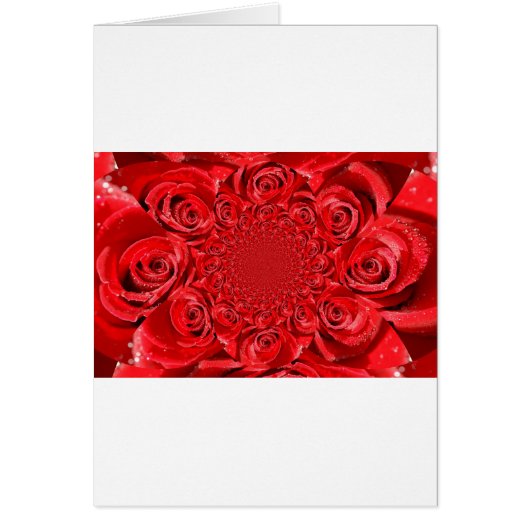 Red Roses Kaleidoscope: Happy Valentine's Day Art (Front)
