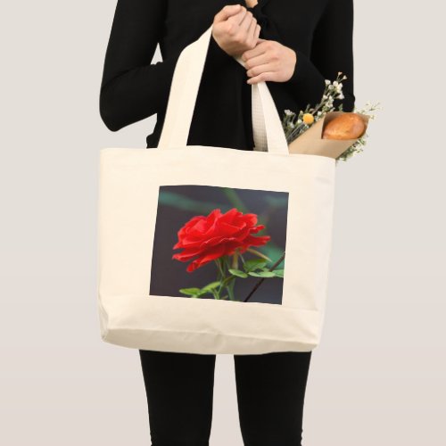 red roses large tote bag