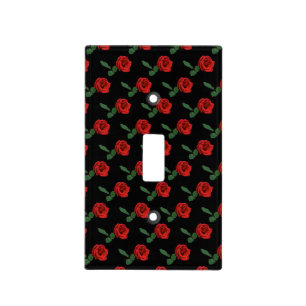 Red Roses Light Switch Cover