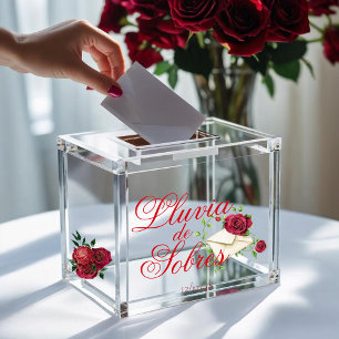 Red Roses Lluvia de Sobres Custom Sticker
