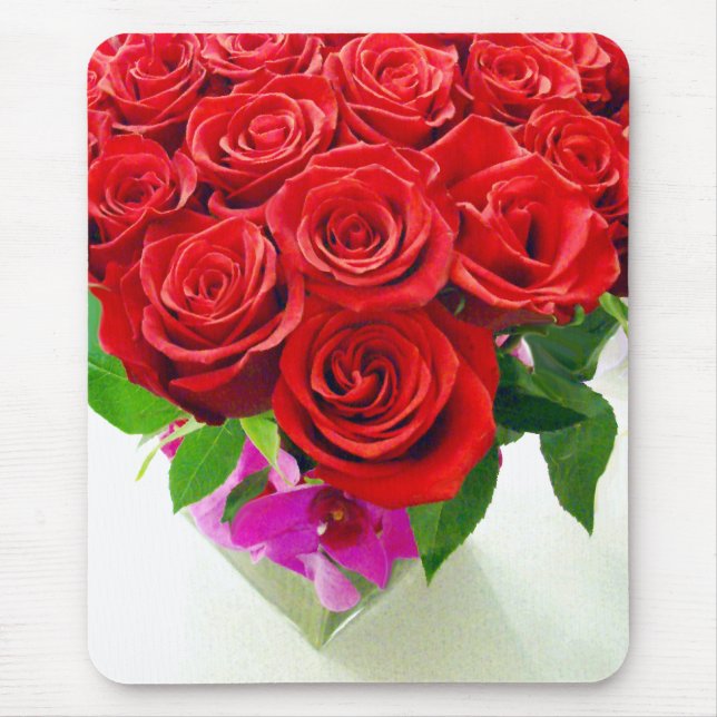 Red Roses_ Mouse Pad (Front)