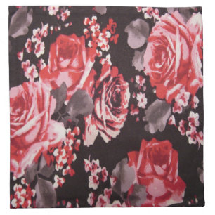 RED ROSES NAPKIN