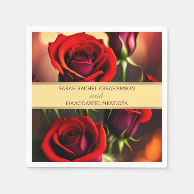 Red Roses Napkins (Front)
