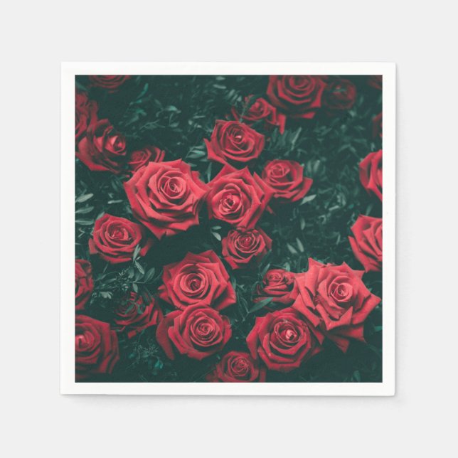 Red Roses Napkins (Front)