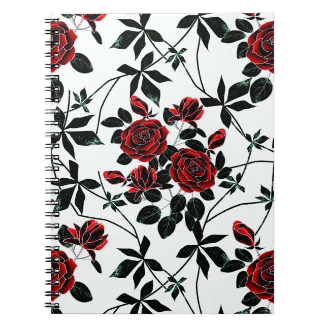 Red roses . notebook (Front)