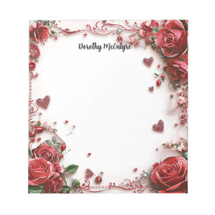 Red Roses Notepad
