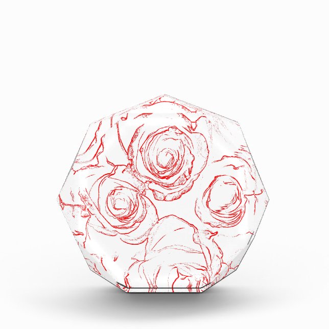 Red Roses Outlines Award (Front)