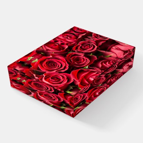 Red Roses Paperweight