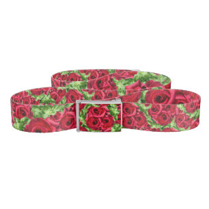 Red Roses Path Flower Garland Belt