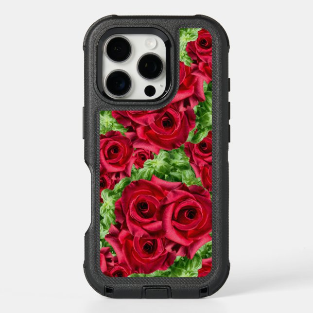 Red Roses Path Flower Garland Otterbox iPhone Case (Back)