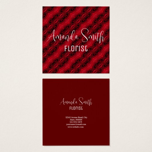 red roses pattern (Front & Back)