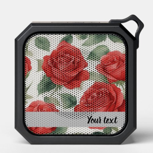 Red roses pattern bluetooth speaker