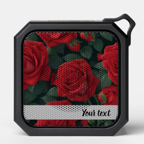 Red roses pattern bluetooth speaker