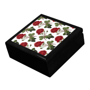 Red Roses Pattern Gift Box