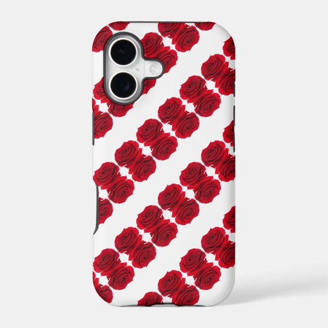 red roses pattern iphone case (Back)