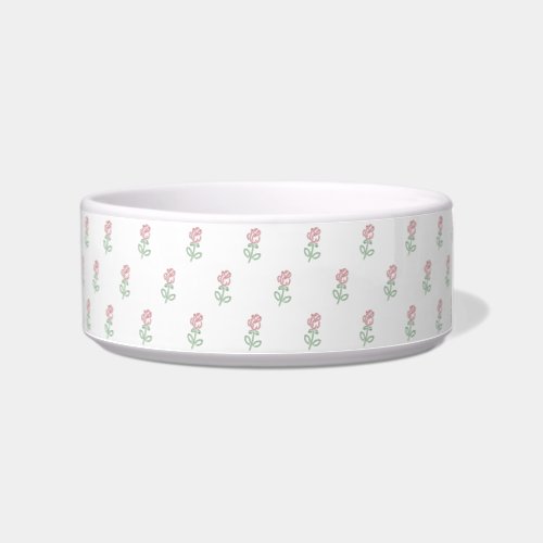 Red Roses Pattern Of Roses Flowers Bowl