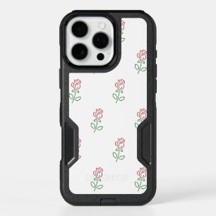 Red Roses, Pattern Of Roses, Flowers iPhone 16 Pro Max Case