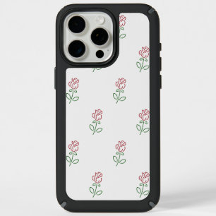 Red Roses, Pattern Of Roses, Flowers iPhone 15 Pro Max Case