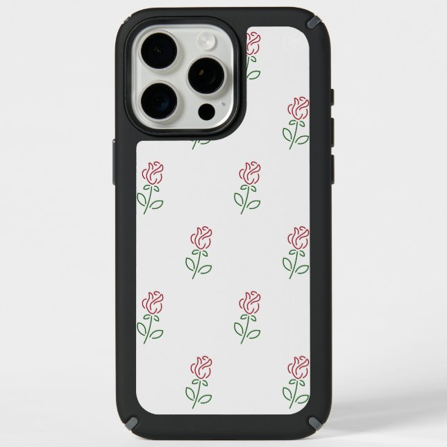 Red Roses, Pattern Of Roses, Flowers Speck iPhone Case (Front)