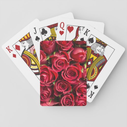 Red Roses Playing Cards