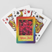 Red Roses Playing Cards