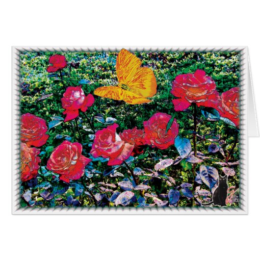 Red Roses Red Roses Cards (Front Horizontal)