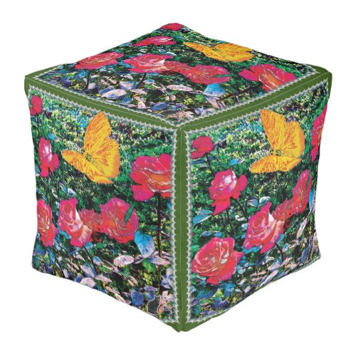 Red Roses Red Roses Pouf