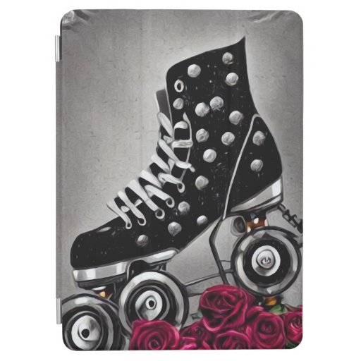 Red Roses Retro Roller Skate iPad Air Cover