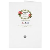 Red Roses Spiritual Bouquet Card w/scripture (Back)