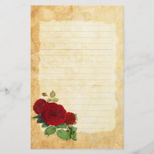 Red Roses Stationery