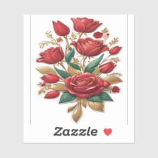 Red roses  sticker
