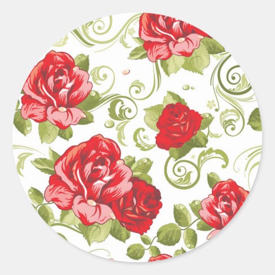 Red Roses Stickers | Zazzle.com