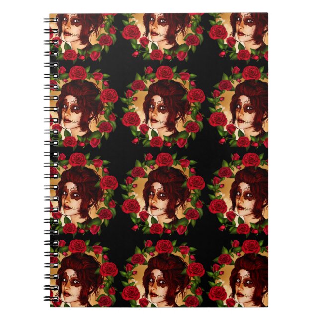 Red Roses Sugar Doll Notebook (Front)