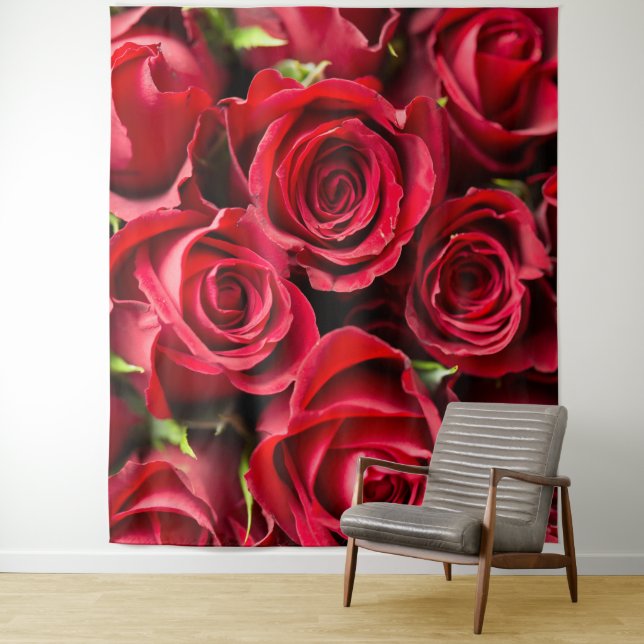 Red roses tapestry (In Situ)