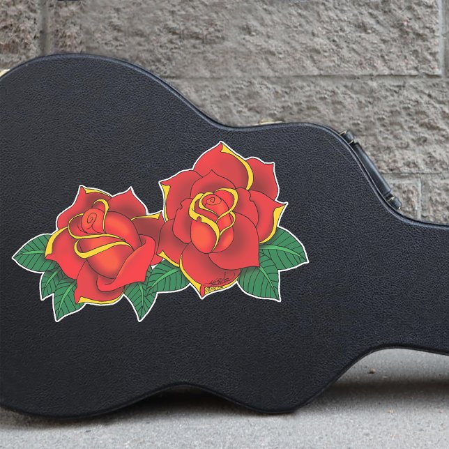 Red Roses Tattoos Sticker (Creator Uploaded)