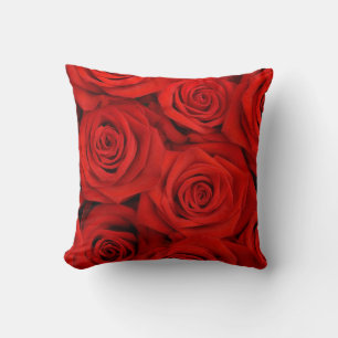 Red Roses Throw Pillow