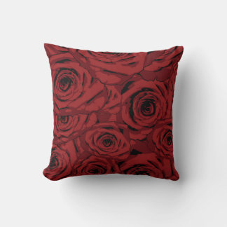 Red Roses Throw Pillow