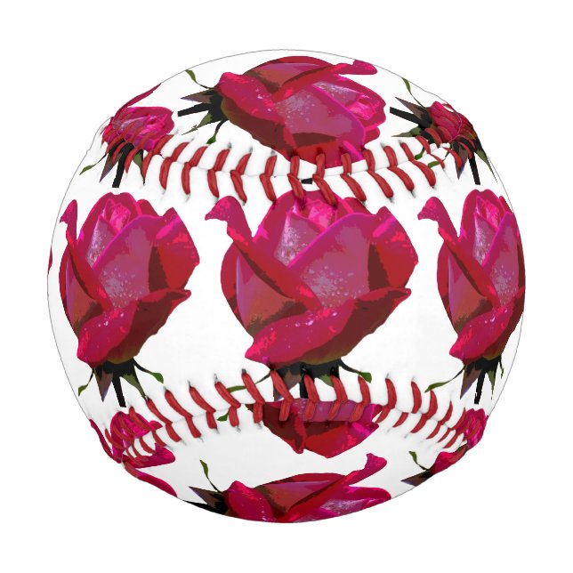 red roses Thunder_Cove any color Baseball (Front)