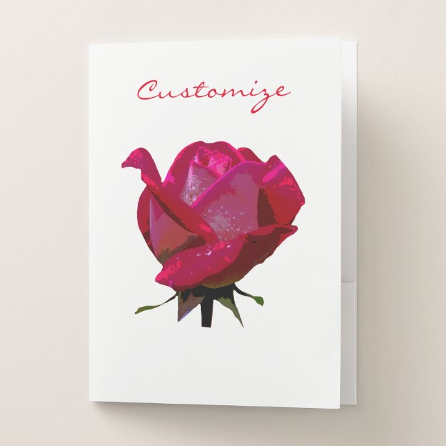 red roses Thunder_Cove Pocket Folder (Front)