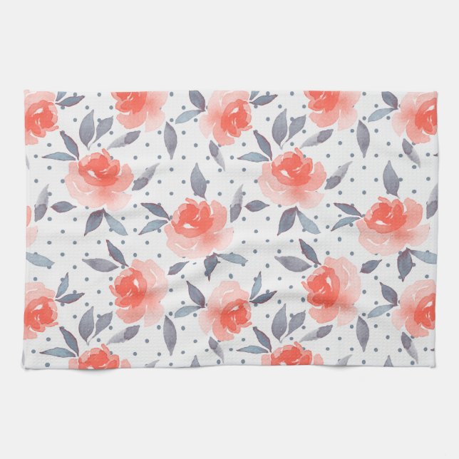 Red roses towel (Horizontal)
