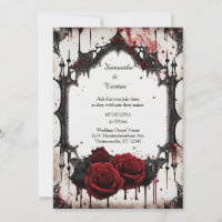 Red Roses Vampire Goth Wedding