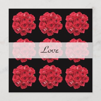 Red Roses Vow Renewal Invitation by henishouseofpaper at Zazzle