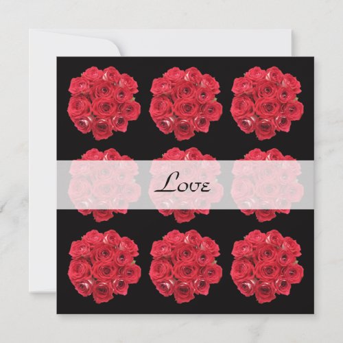 Red Roses Vow Renewal Invitation